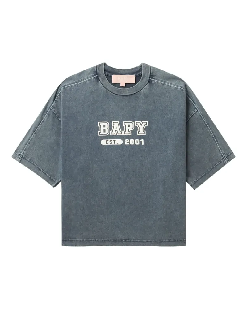 BAPE T-Shirt mit grafischem Print - Blau Blau