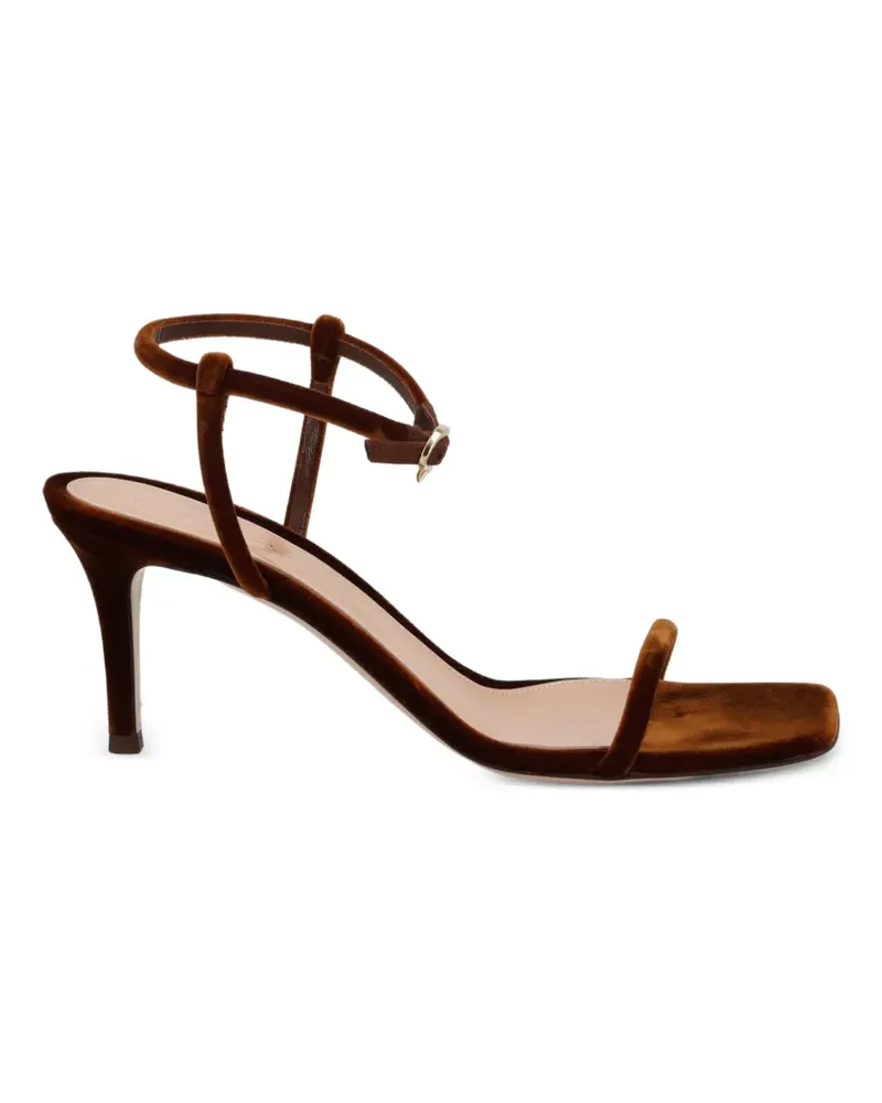 Gianvito Rossi velvet sandals - Braun Braun