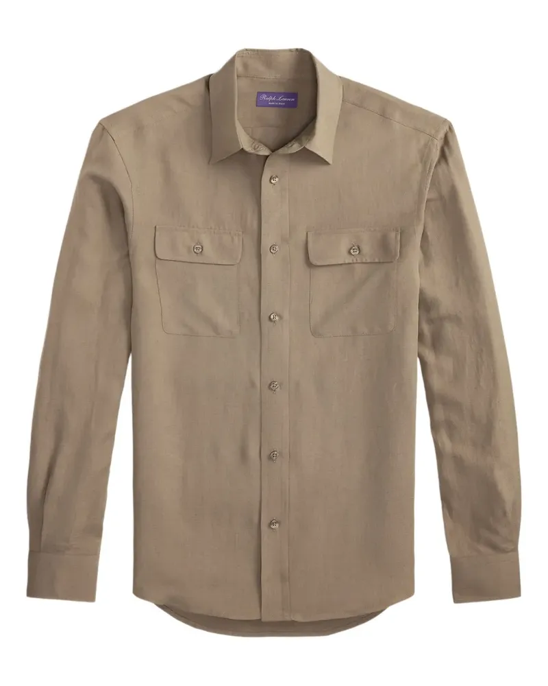 Ralph Lauren Hemd mit Klappentasche - Nude Nude