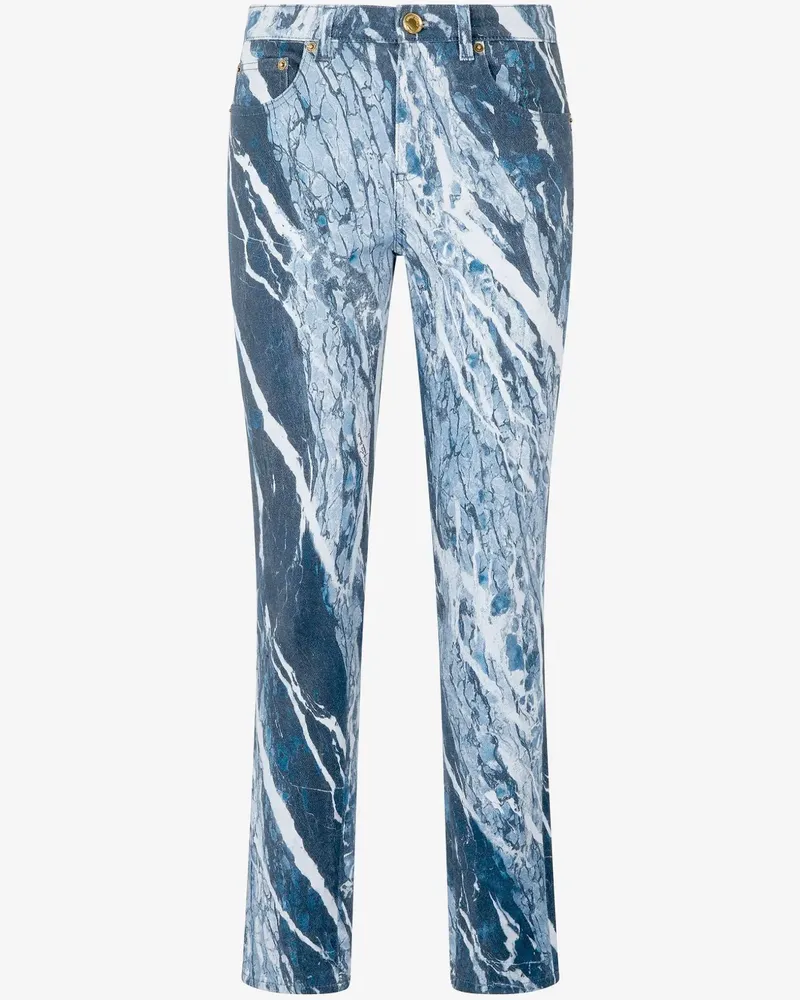 Roberto Cavalli Jeans mit Print - Blau Blau