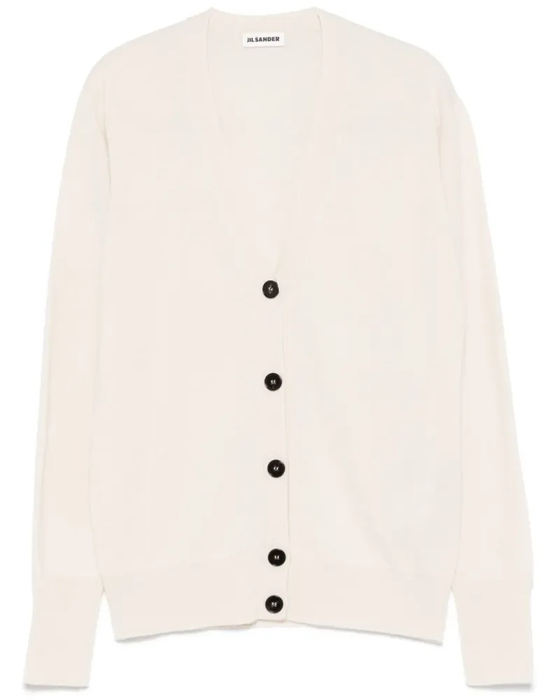 Jil Sander Cardigan mit V-Ausschnitt - Nude Nude