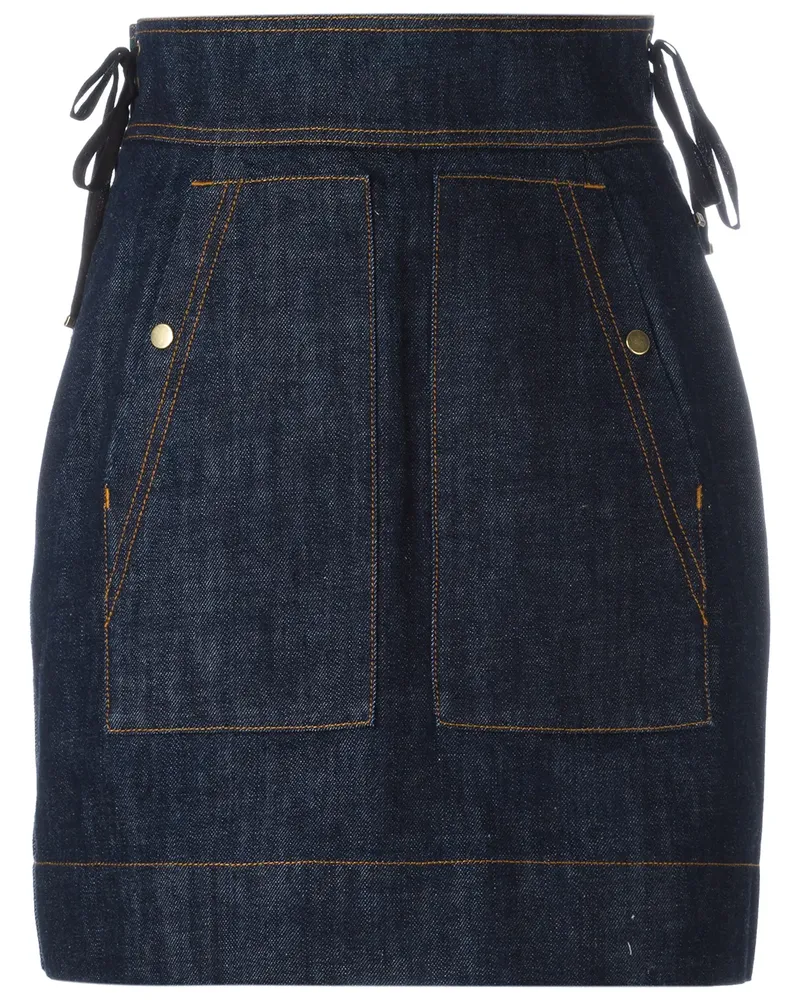 Kenzo Jeansrock mit seitlicher Schnürung - Blau Blau