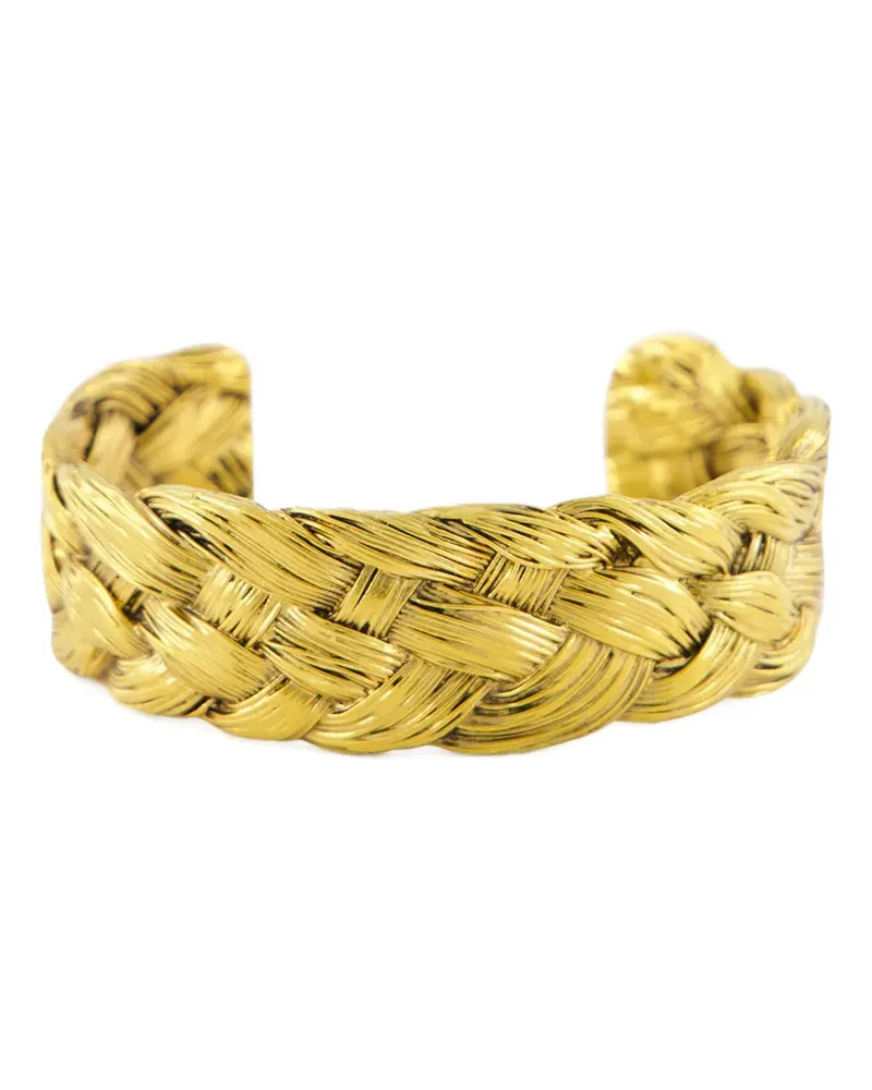 Aurélie Bidermann 18kt vergoldete 'Braided' Armspange Gold