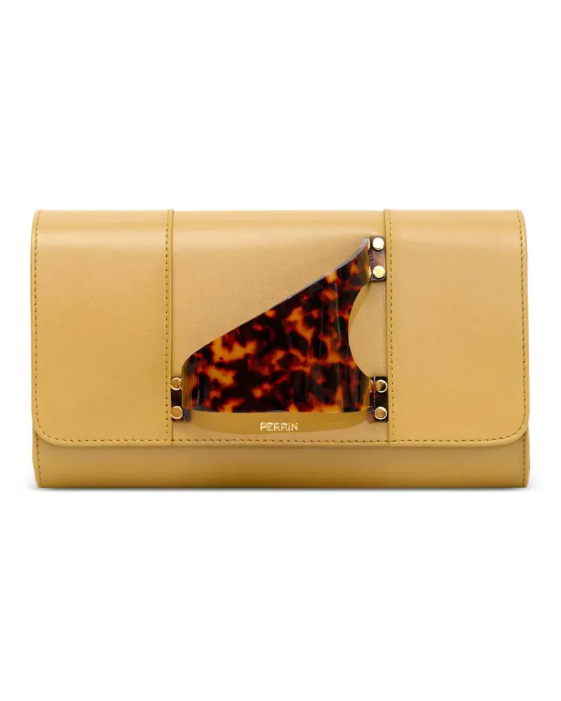PERRIN PARIS L'Eiffel Classic Clutch mit Handschuh - Gelb Gelb