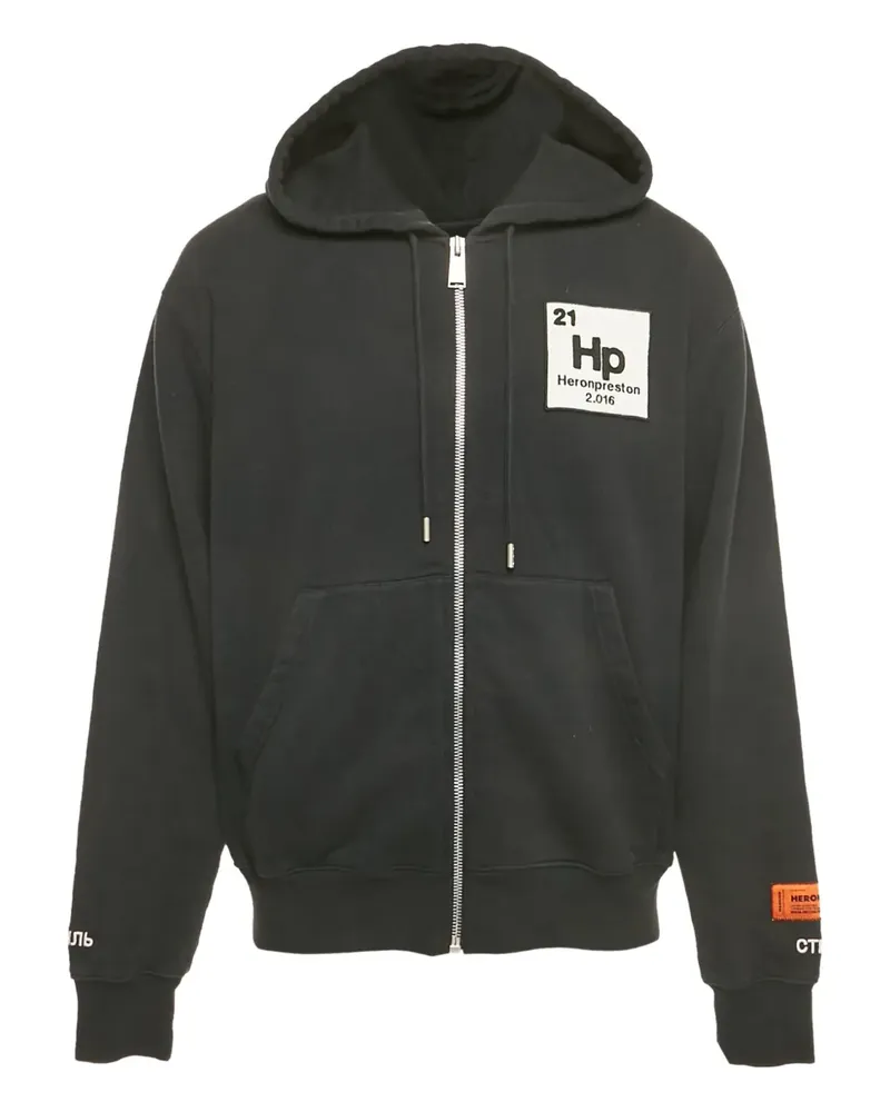 Heron Preston Kapuzenjacke mit grafischem Print - Schwarz Schwarz
