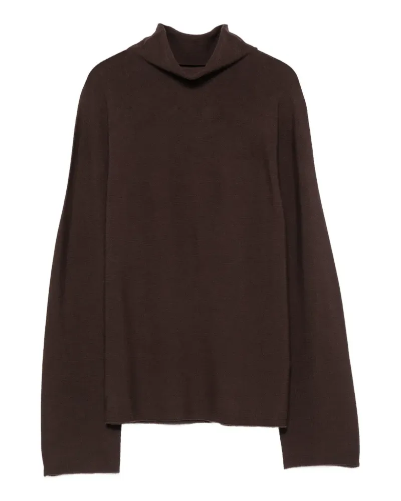 Alpha Studio Pullover mit Stehkragen - Braun Braun