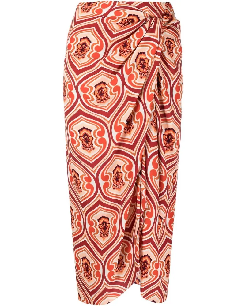 Etro Rock mit grafischem Print - Orange Orange