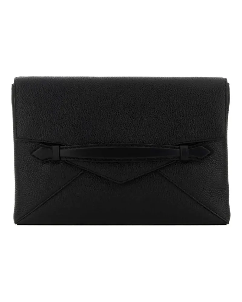 Montblanc pebble-leather envelope clutch bag - Schwarz Schwarz