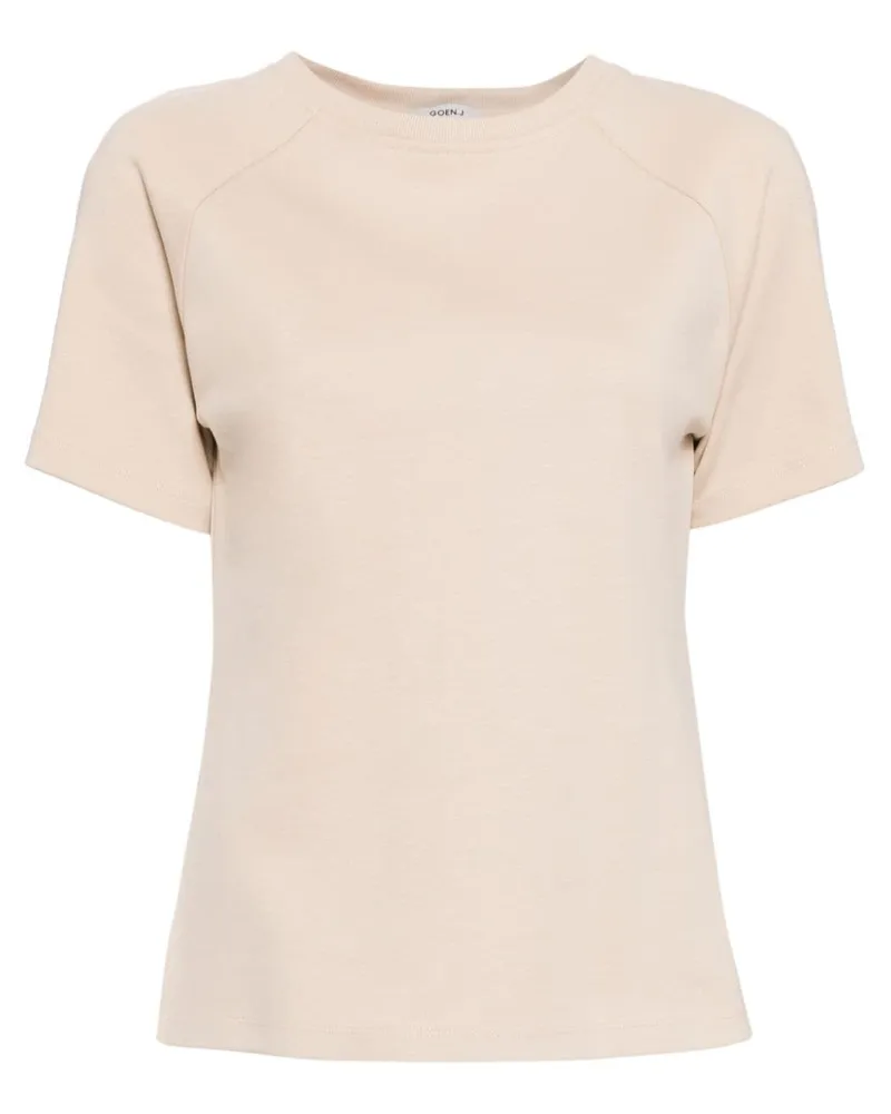 GOEN.J T-Shirt mit Twist-Detail - Nude Nude