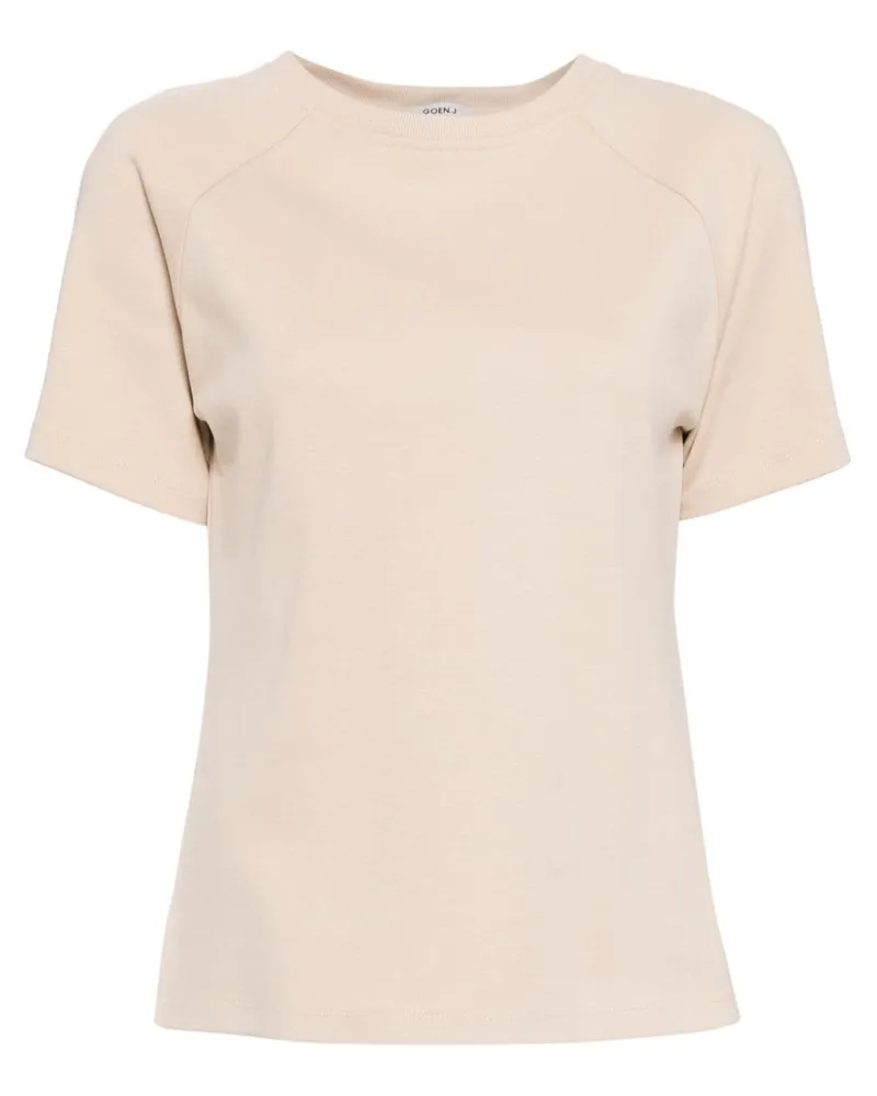 GOEN.J T-Shirt mit Twist-Detail - Nude Nude