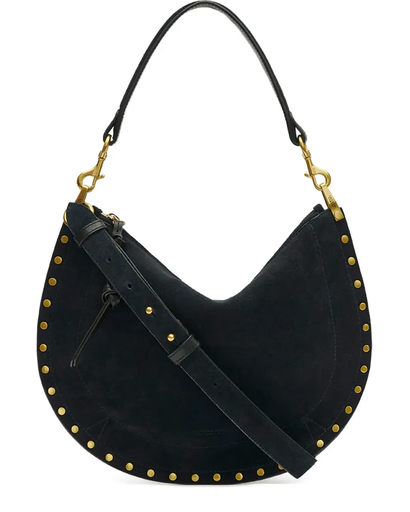 Isabel Marant Oskan studded zip shoulder strap - Blau Blau