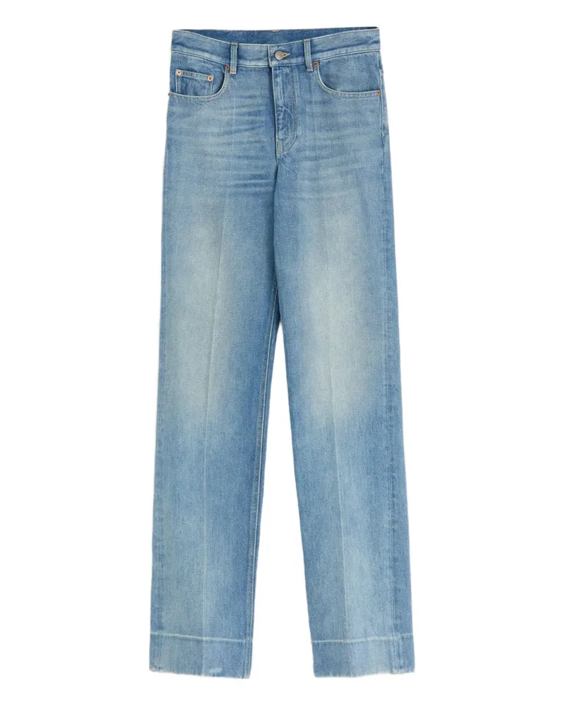 Valentino Garavani logo-patch jeans - Blau Blau