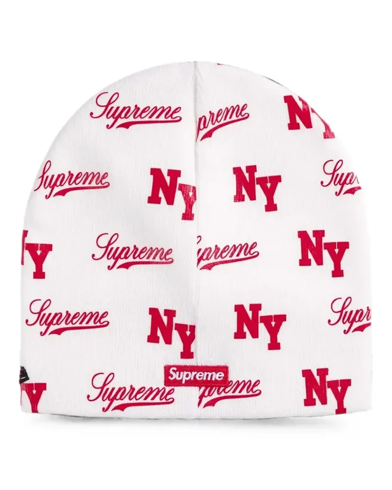 Supreme Being x New Era monogram beanie - Weiß Weiß