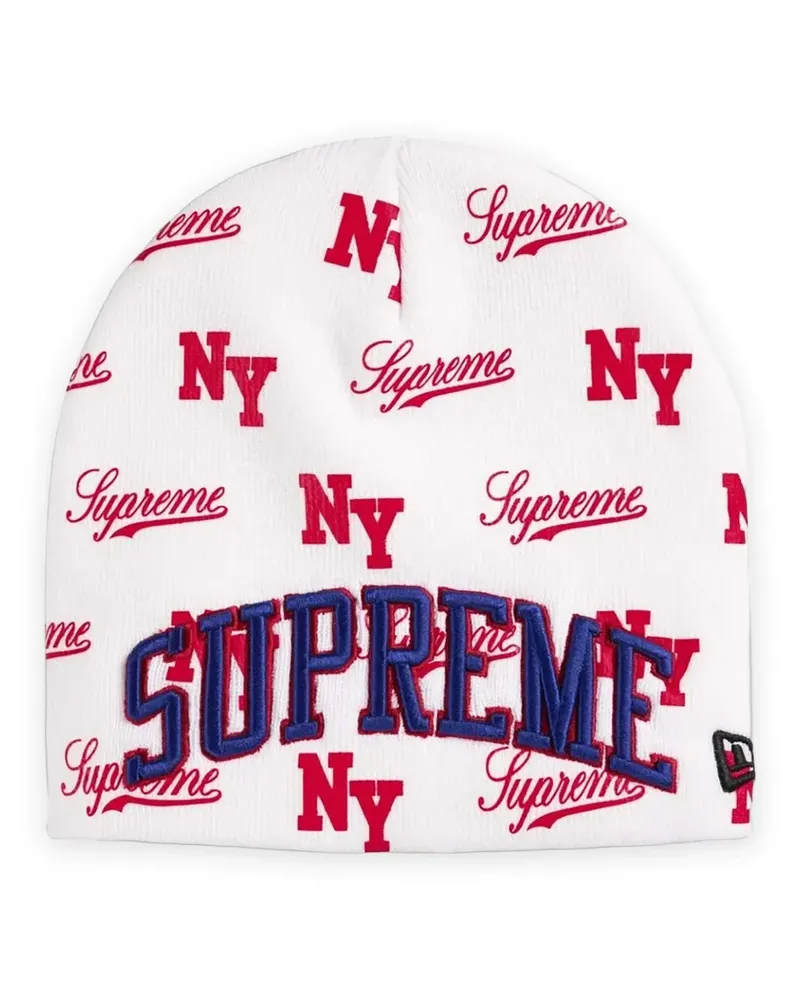 Supreme Being x New Era monogram beanie - Weiß Weiß
