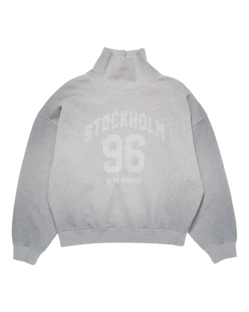Acne Studios Sweatshirt mit Stehkragen - Grau Grau