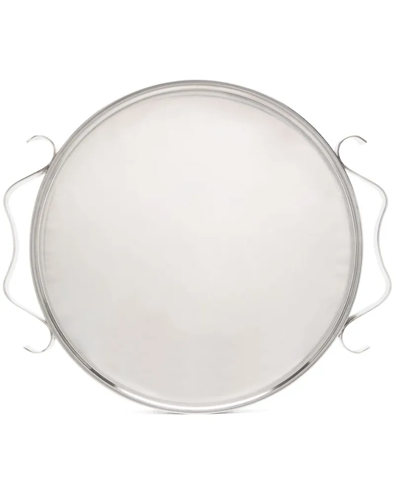 Sophie Lou Jacobsen Squiggle Tablett (32cm) - Silber Silber