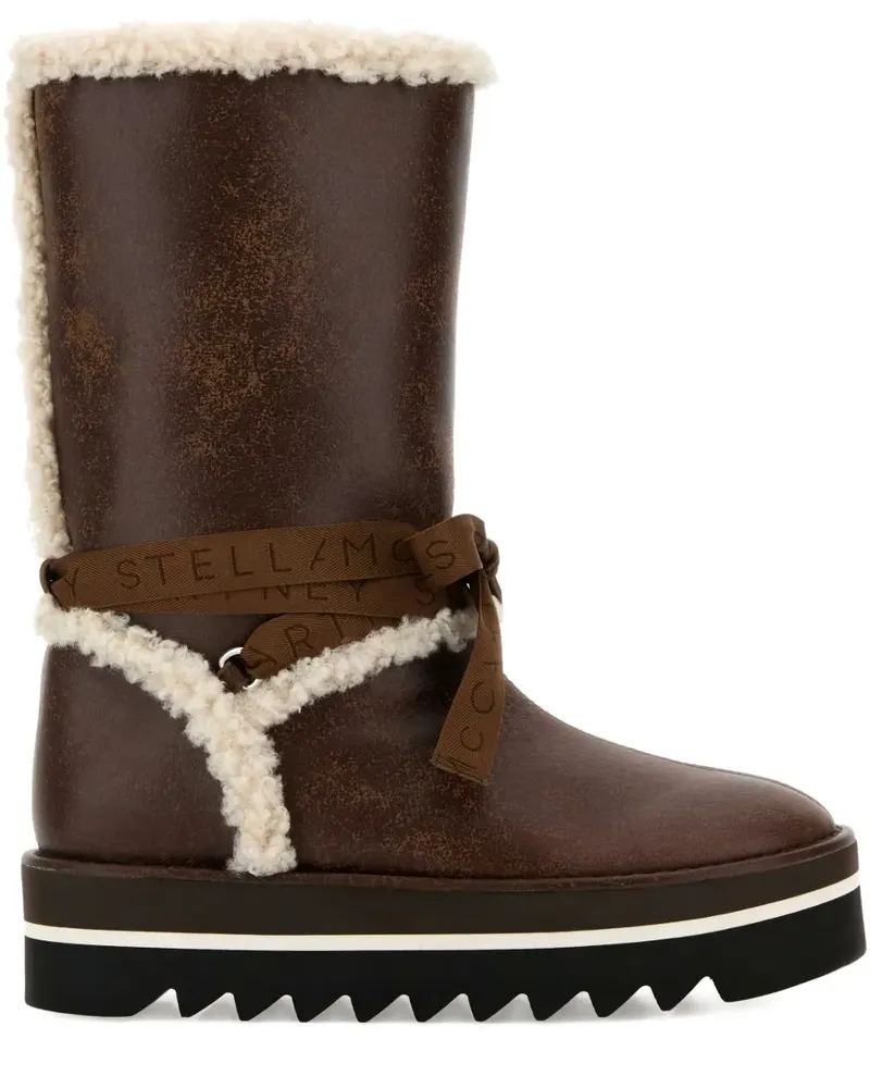 Stella McCartney plush-lined platform snow boots - Braun Braun