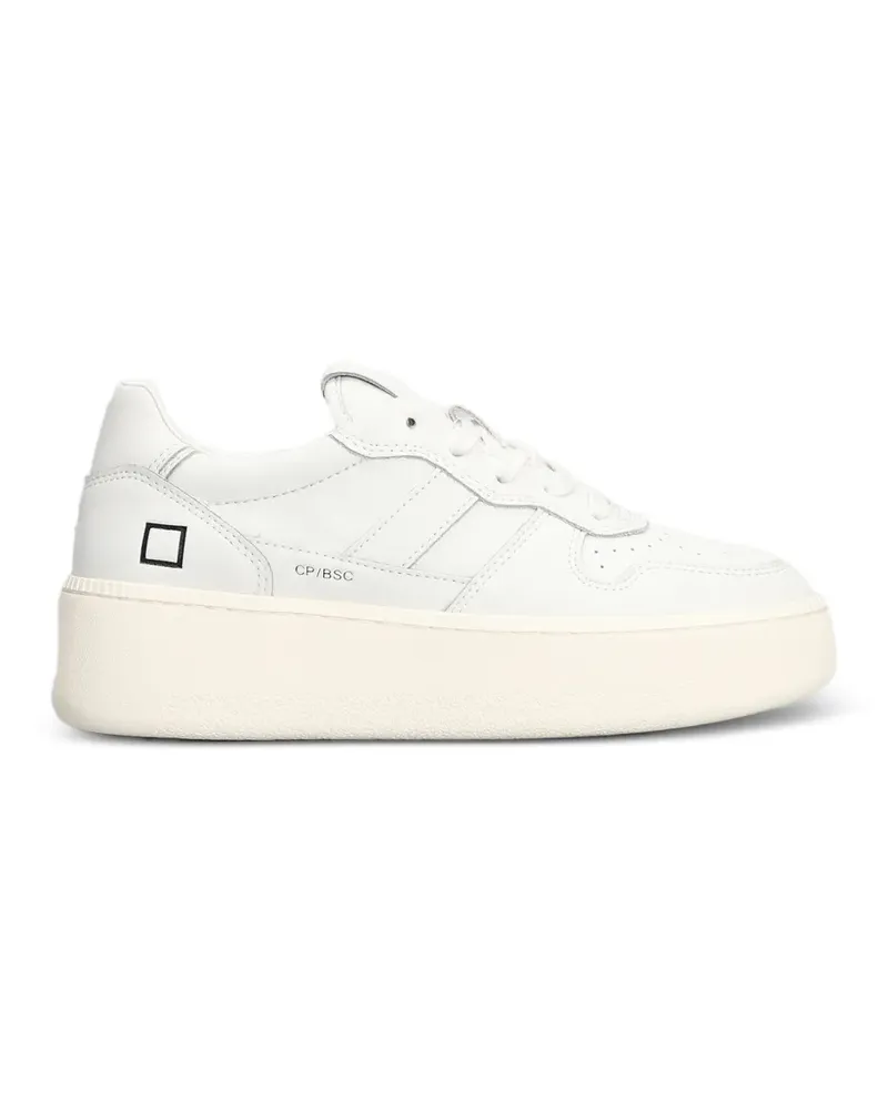 D.A.T.E. CourtPlateau-Sneakers - Weiß Weiß