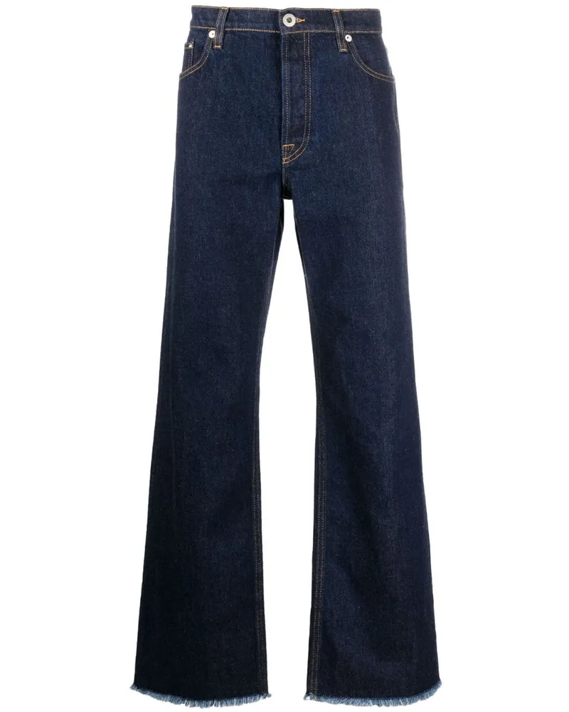 Lanvin Halbhohe Straight-Leg-Jeans Blau