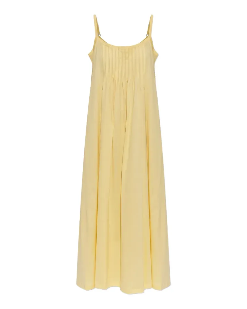 Hanro Juliet pleated-detail sleeveless dress - Gelb Gelb