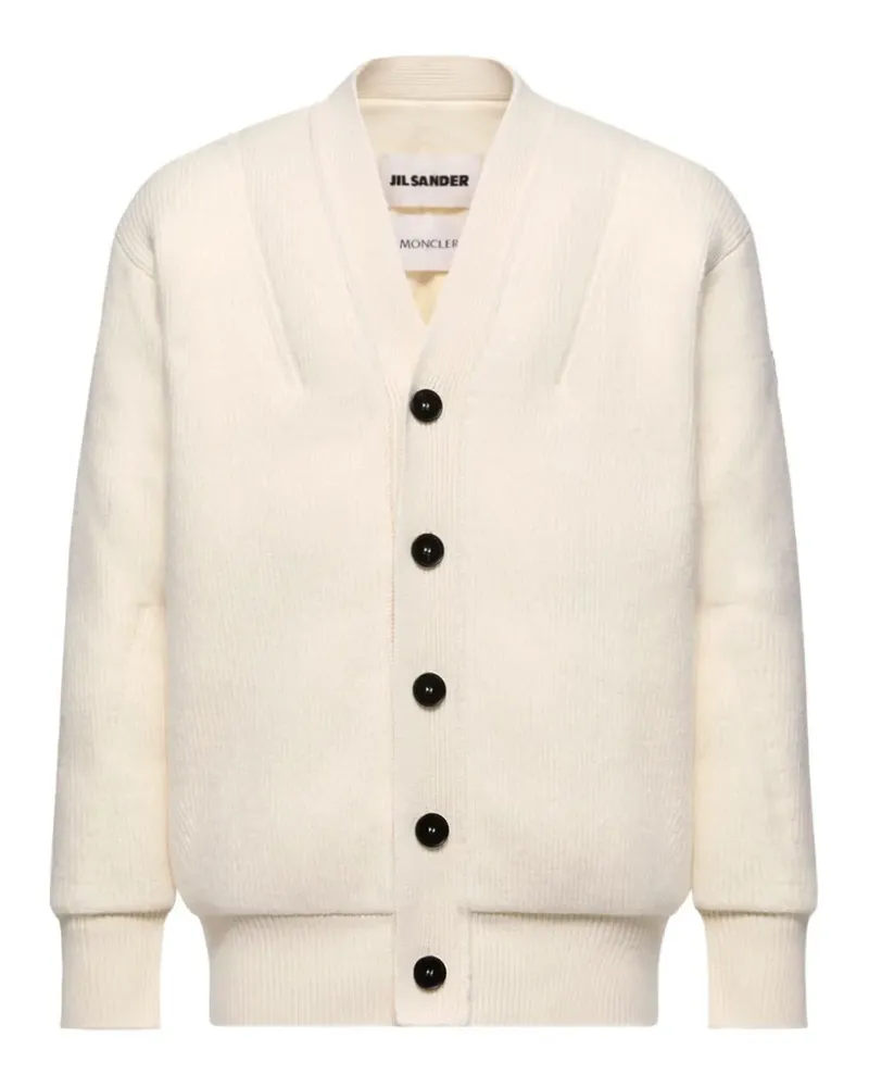 Moncler x Jil Sander Cardigan mit Knopfverschluss - Nude Nude