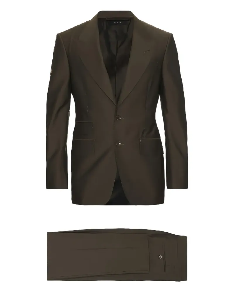 Tom Ford Anzug mit drei Knöpfen - Braun Braun