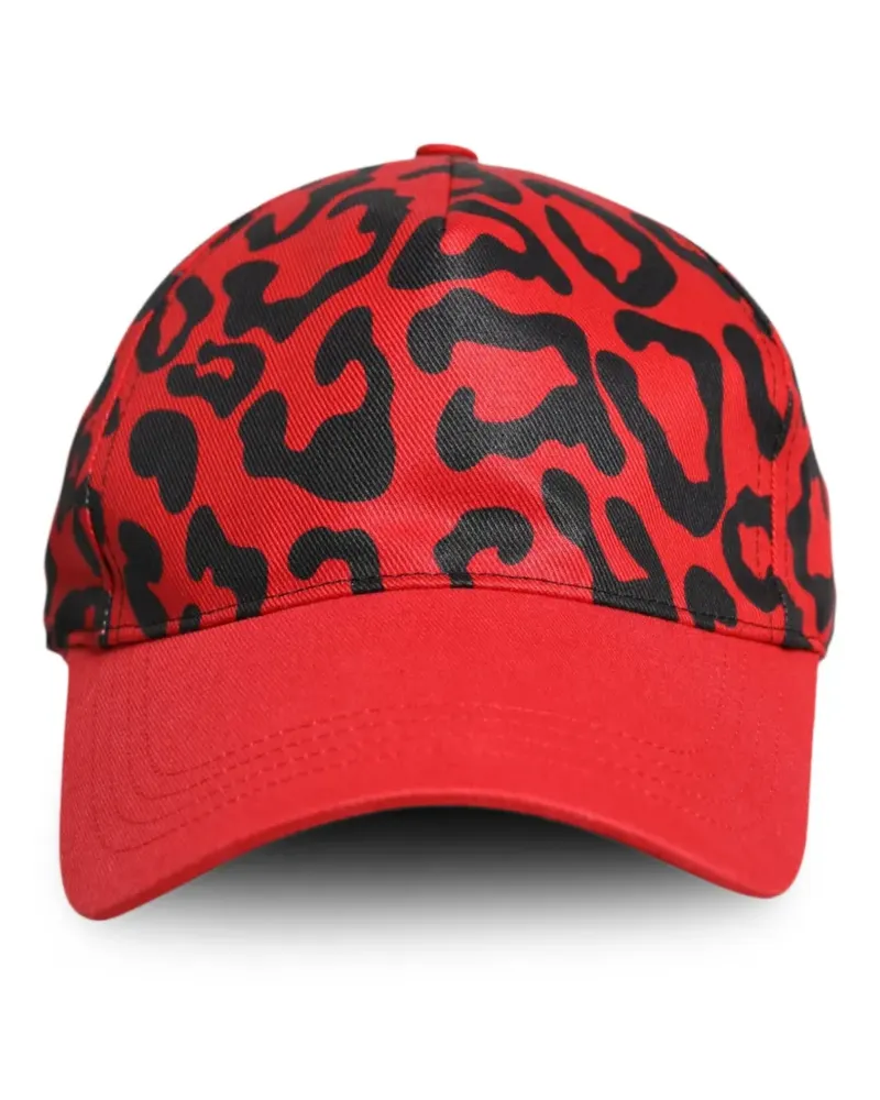 Dolce & Gabbana Baseballkappe mit Leoparden-Print - Rot Rot