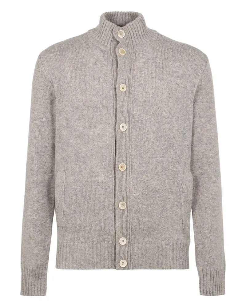 Slowear Gerippter Cardigan - Nude Nude