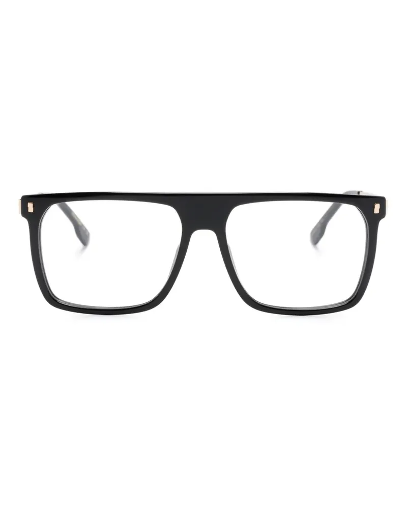 Dsquared2 Brille mit eckigem Gestell - Schwarz Schwarz