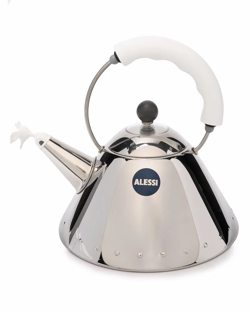 Alessi Bird Wasserkocher im Metallic-Look - Silber Silber