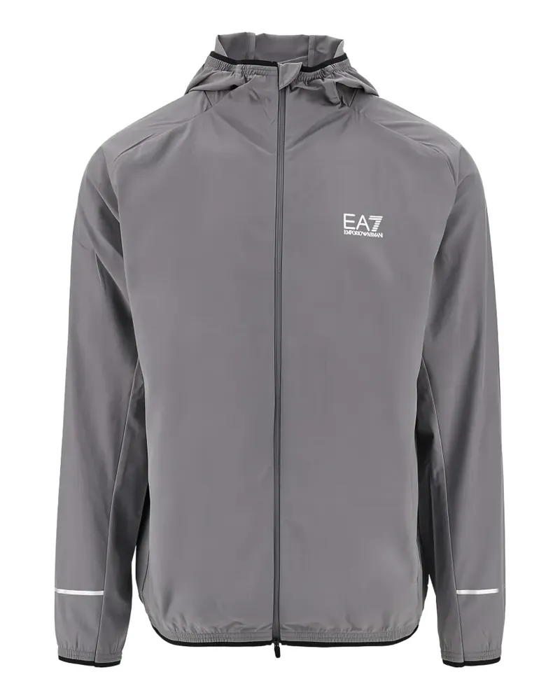 EA7 Ventus 7 Jacke mit Logo-Print - Grau Grau