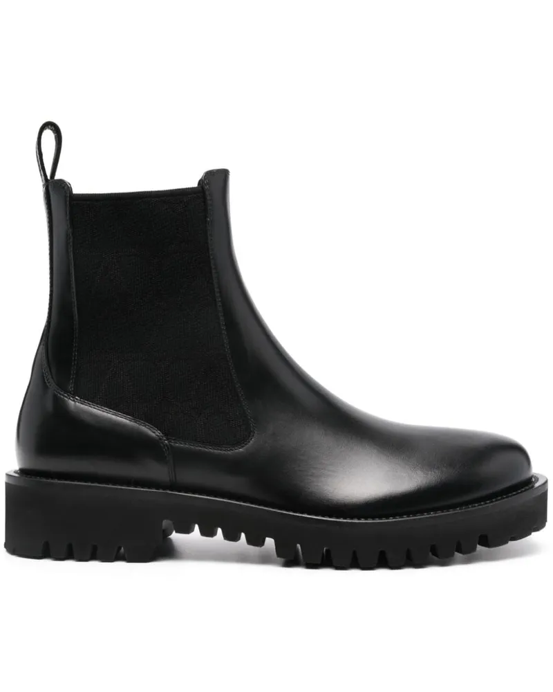 Valentino Garavani Toile Iconographe Stiefel - Schwarz Schwarz