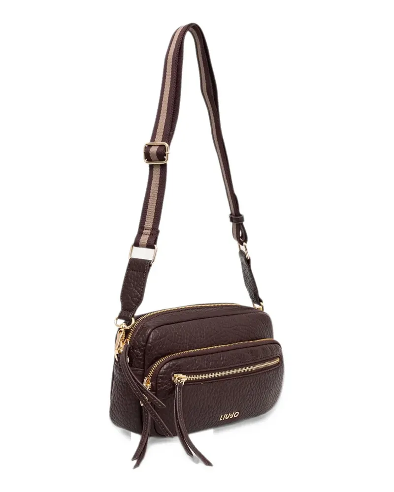 Liu Jo pebbled-effect crossbody bag - Braun Braun
