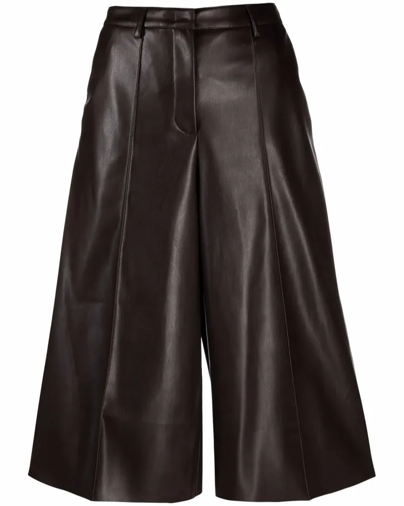 Blanca Culottes aus Faux-Leder - Braun Braun