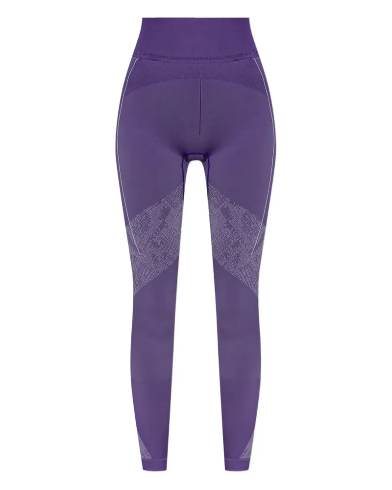 adidas Nahtlose Leggings mit Schlangen-Print - Violett Violett