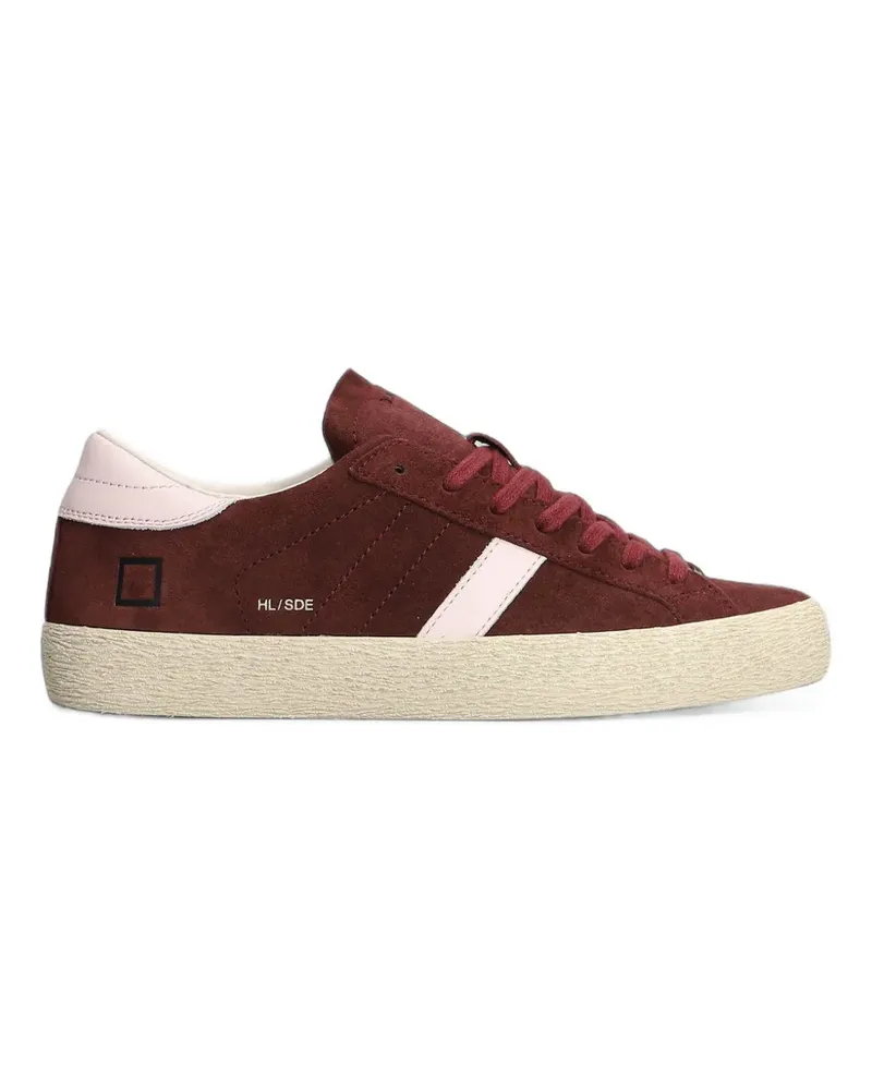 D.A.T.E. Hill Low Block Sneakers mit Einsätzen - Rot Rot
