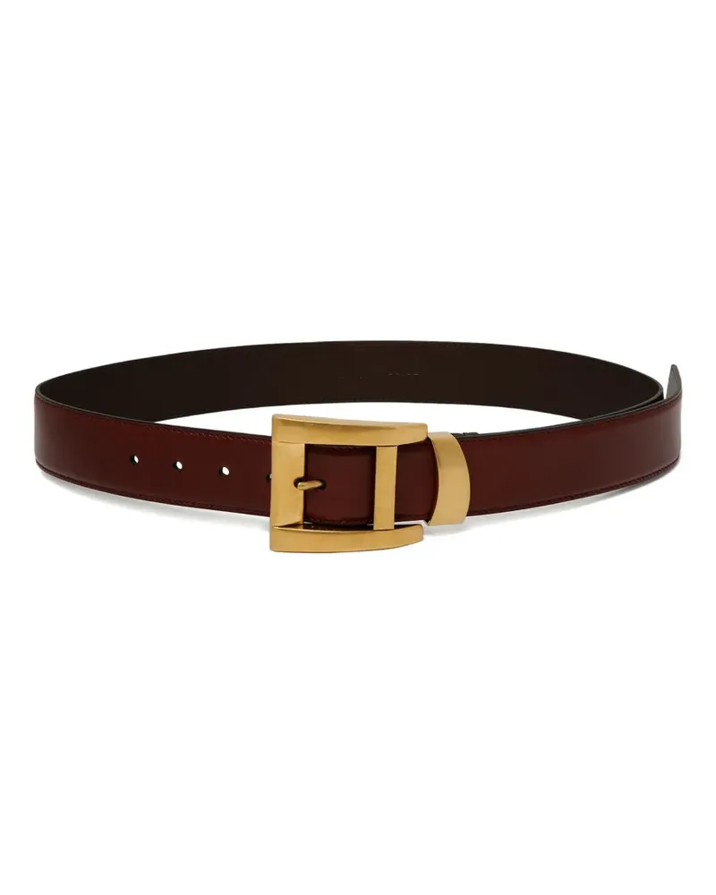 Versace logo-print buckle belt - Rot Rot