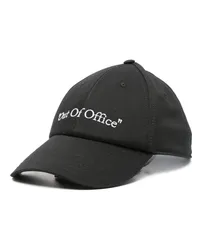 OFF-WHITE Out of Office Baseballkappe Schwarz