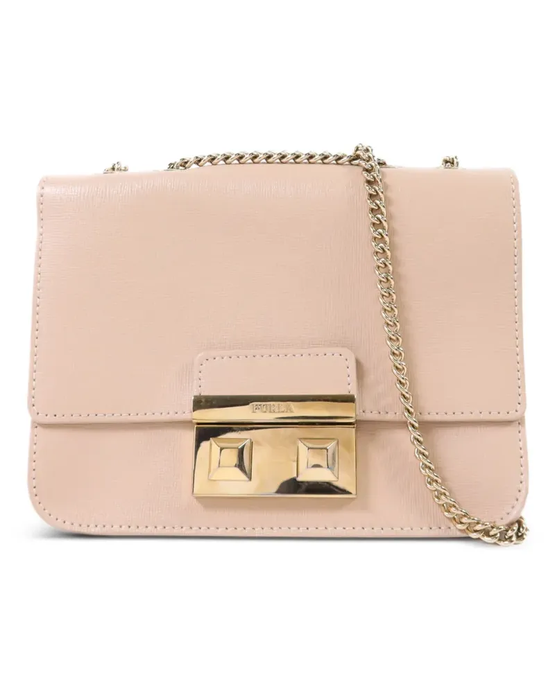 Furla Schultertasche mit Kettenriemen - Nude Nude