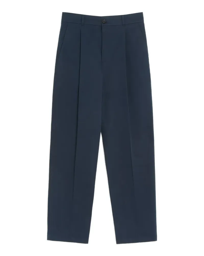 Valentino Garavani Gabardine-Hose mit VLogo-Stickerei - Blau Blau