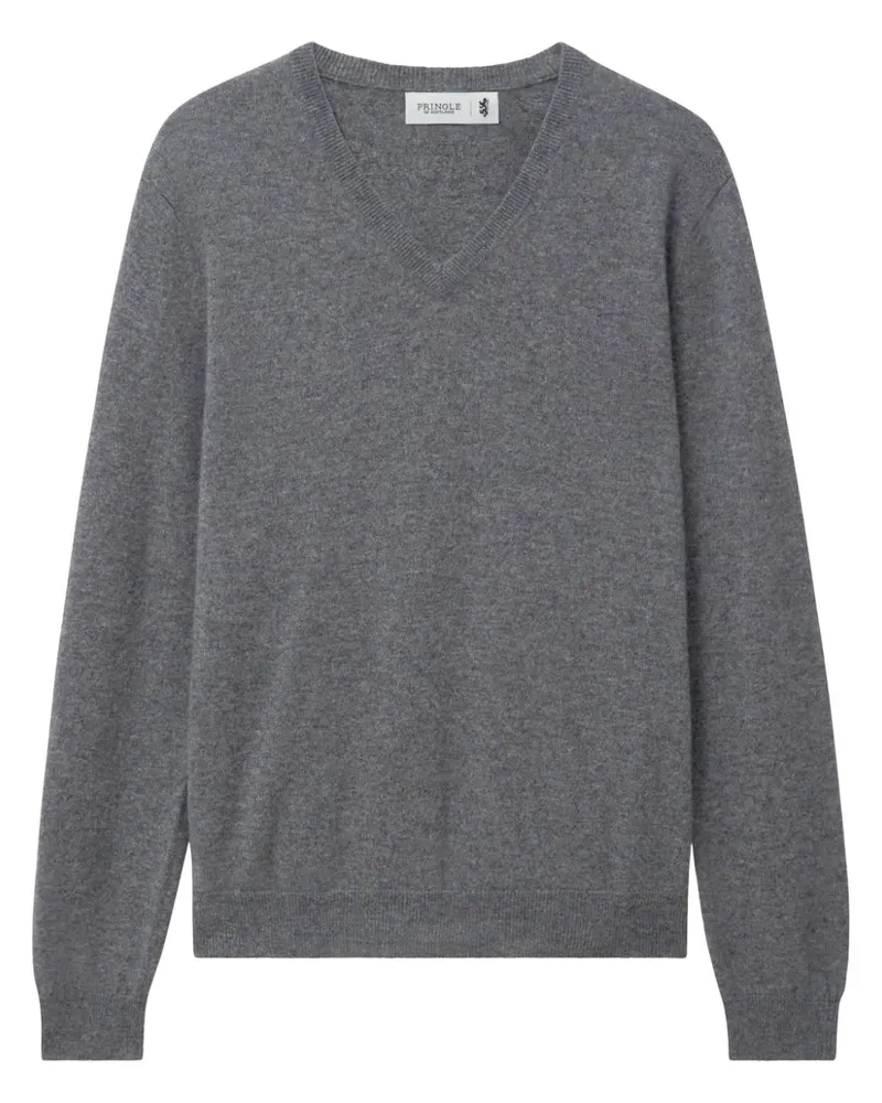 Pringle of Scotland Kaschmirpullover mit V-Ausschnitt - Grau Grau