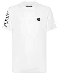 Philipp Plein logo-patch cotton t-shirt Weiß