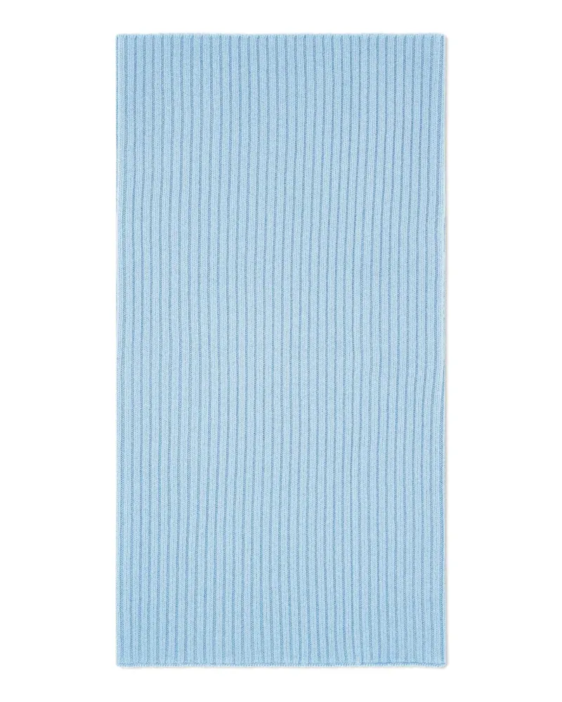 Eric Bompard ribbed scarf - Blau Blau