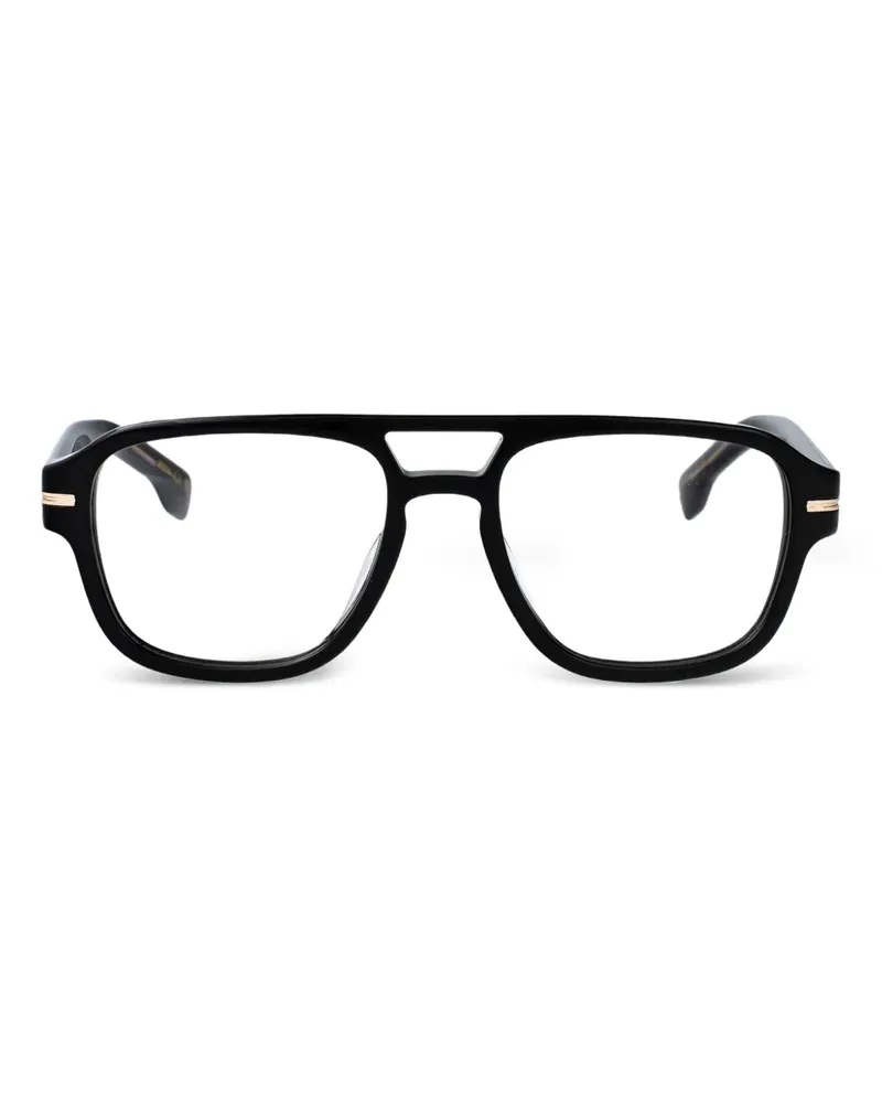 HUGO BOSS Klassische Pilotenbrille - Schwarz Schwarz