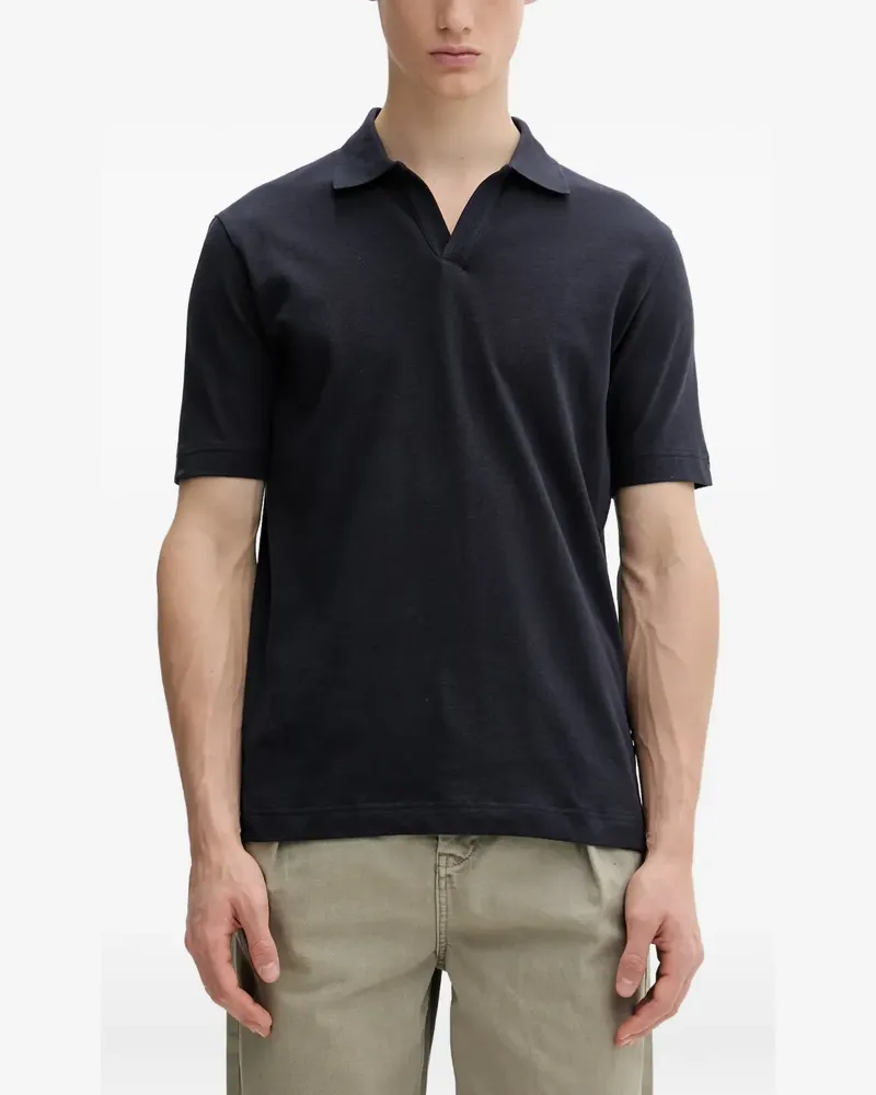 Marc O'Polo T-Shirt mit V-Ausschnitt - Blau Blau