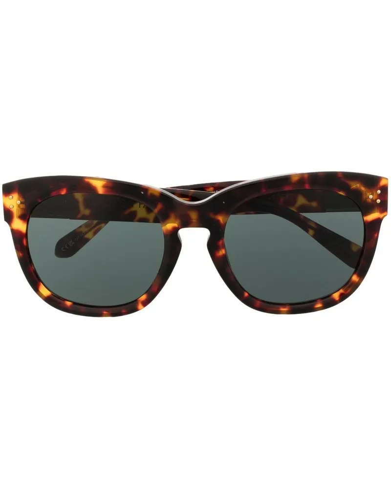 Linda Farrow Jenson Sonnenbrille in Schildpattoptik - Braun Braun