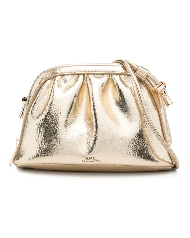 A.P.C. Kleine Ninon Schultertasche - Gold Gold