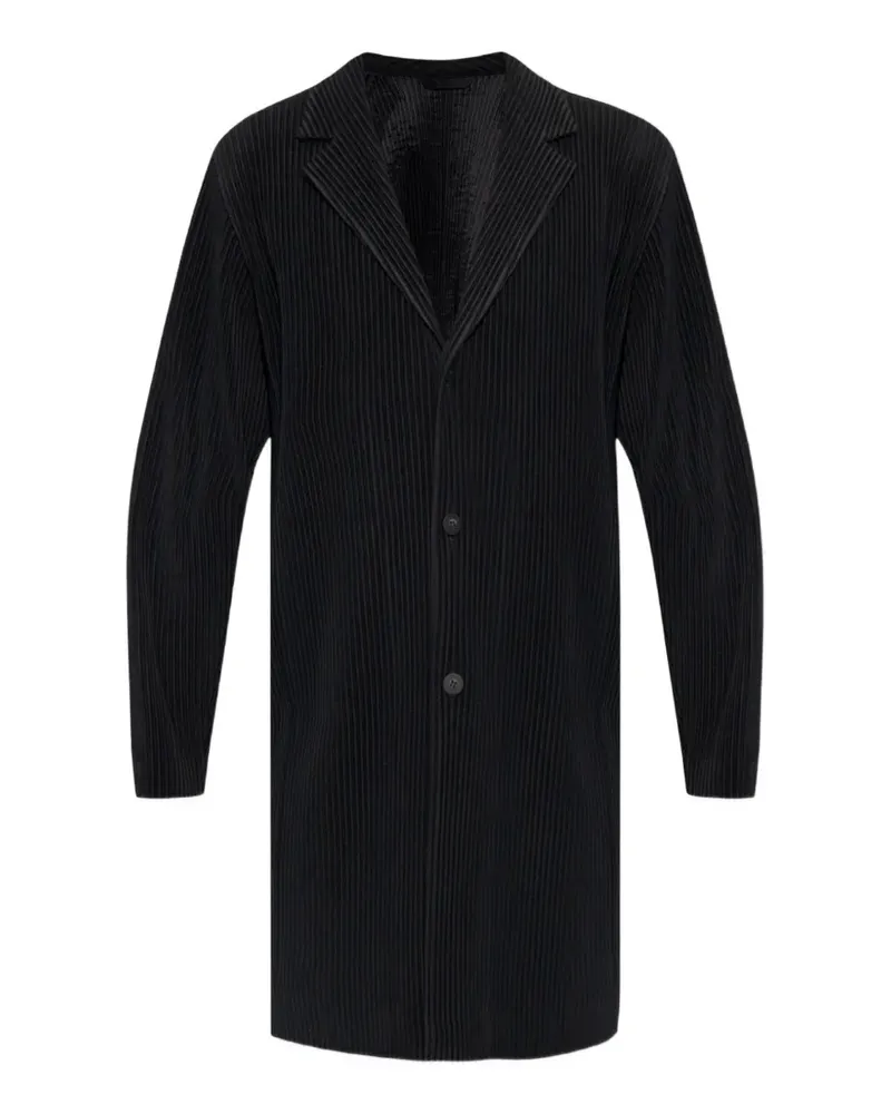 Issey Miyake Mantel mit Falten - Schwarz Schwarz