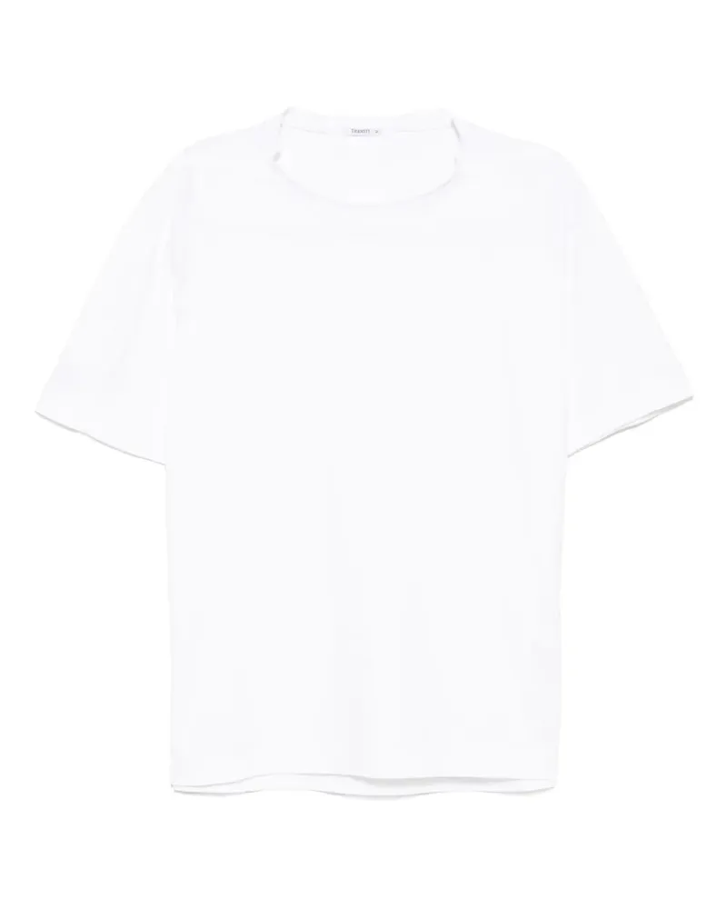 TRANSIT Klassisches T-Shirt - Weiß Weiß