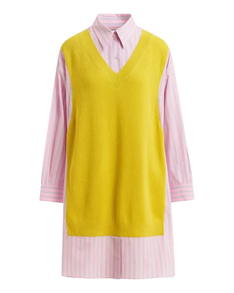 Essentiel striped-pattern midi dress - Rosa Rosa